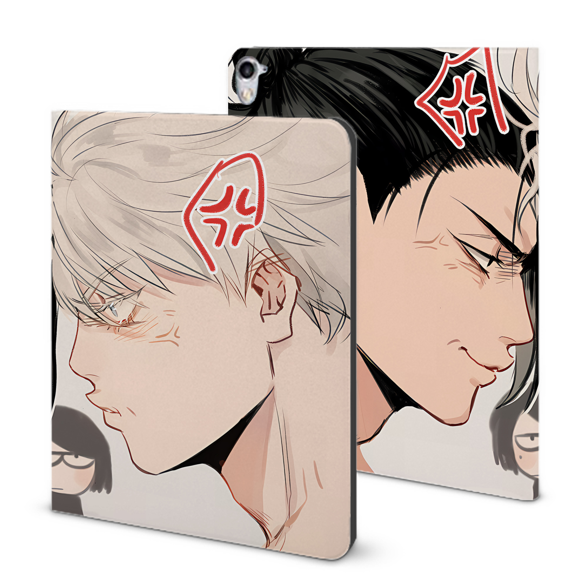 （画像用） 呪術廻戦 Jujutsu Kaisen IPad ケース ブック型 PUレザー TPU 耐衝撃 軽量 薄型 ペン収納なし 全面保護 IPad 各モデル対応